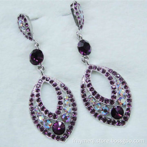 Rhinestone Swing Stud Earrings, Comes in Fashionable Style and Unique Design